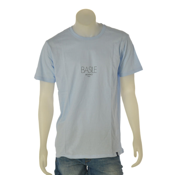 T-SHIRT UOMO BASILE JERSEY COTONE MANICA CORTA STAMPA ART. BE0280