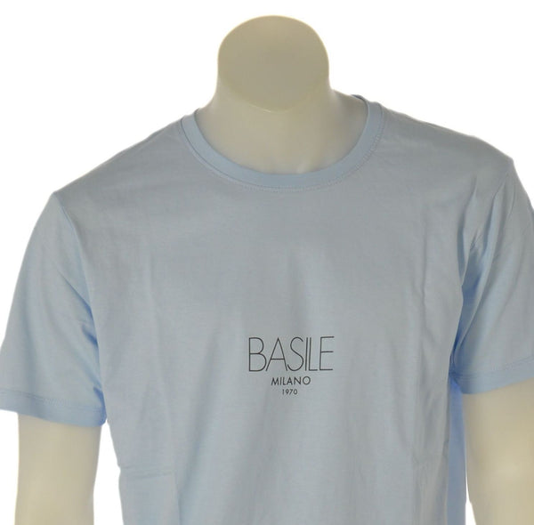 T-SHIRT UOMO BASILE JERSEY COTONE MANICA CORTA STAMPA ART. BE0280