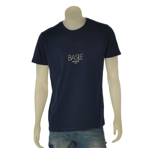 T-SHIRT UOMO BASILE JERSEY COTONE MANICA CORTA STAMPA ART. BE0280