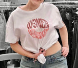 T-SHIRT DONNA PURO COTONE CON STAMPA LOSAN 31E 1202AL