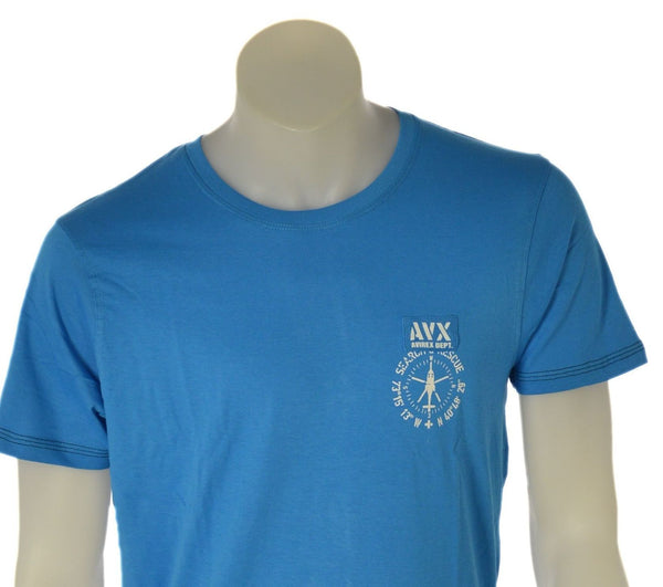 T-SHIRT UOMO AVIREX MANICA CORTA STAMPA JERSEY COTONE ART. AX0707