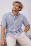 CAMICIA ELLE LELE MISTO LINO COTONE TASCHINO E MEZZE MANICHE ART TANGERI FREGULAR