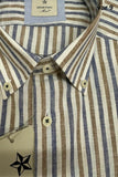 CAMICIA ELLE LELE MISTO LINO COTONE TASCHINO E MEZZE MANICHE ART TANGERI FREGULAR