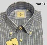 CAMICIA ELLE LELE MISTO LINO COTONE TASCHINO E MEZZE MANICHE ART TANGERI FREGULAR
