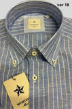 CAMICIA ELLE LELE MISTO LINO COTONE TASCHINO E MEZZE MANICHE ART TANGERI FREGULAR