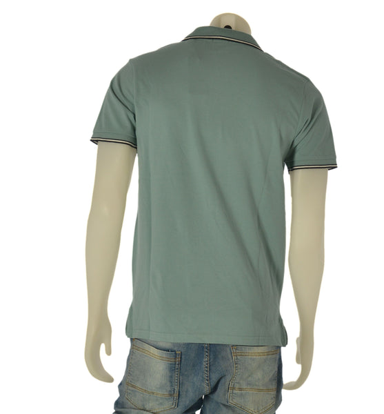 POLO UOMO RIFLE COTONE BOTTONI COLLETTO RIGHE MEZZA MANICA ART.RFP251