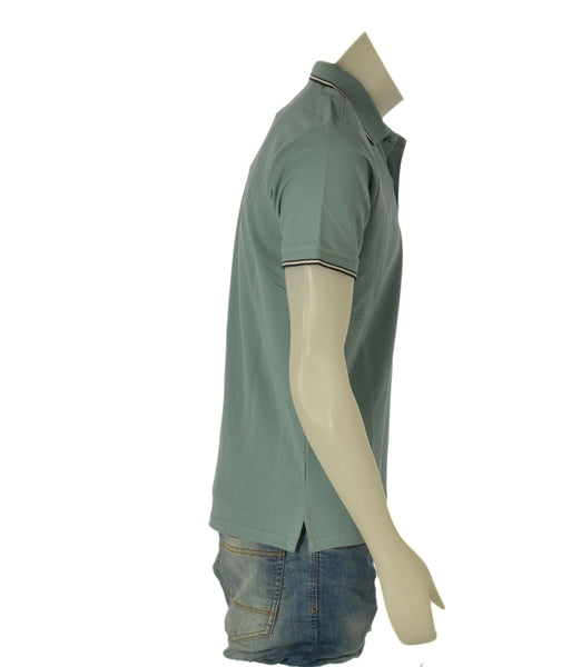POLO UOMO RIFLE COTONE BOTTONI COLLETTO RIGHE MEZZA MANICA ART.RFP251