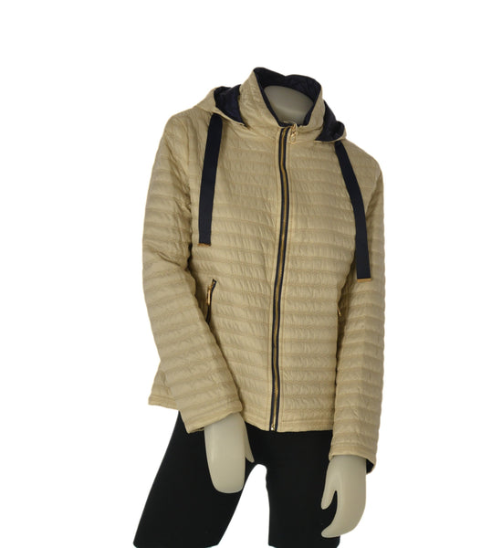 GIUBBINO DONNA MIRELLA ZIP CAPPUCCIO TASCHE LAVORATO ART.BAM BAM