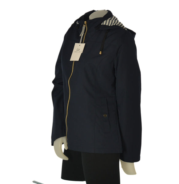 GIUBBINO DONNA CHIARA ORO ZIP TASCHE CAPPUCCIO ART.SOLE26