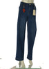 JEANS DONNA EMANUELA COSTA ZIP BOTTONE TASCHE PASSANTI LARGO ART.EC6858