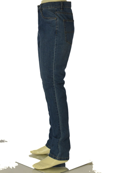 JEANS UOMO WAMPUM SCURO ZIP BOTTONI TASCHE REGULAR FIT STRETCH ART.11704-SSW USED