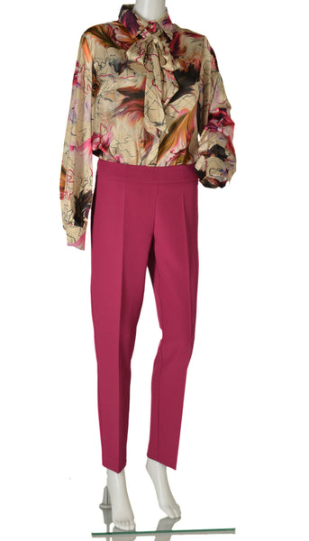 PANTALONE DONNA ELEGANTE ZIP STRETTO MARCA EDAS ART.TIMBRU