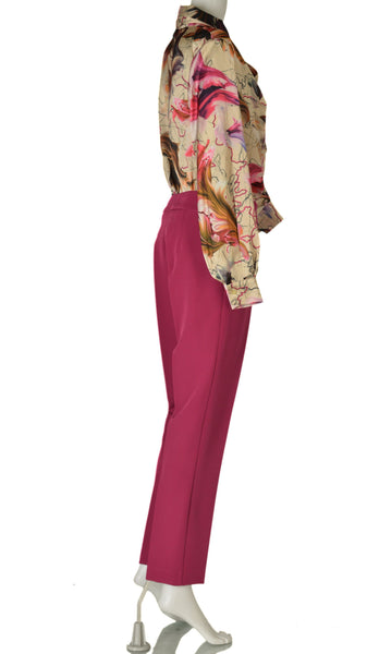 PANTALONE DONNA ELEGANTE ZIP STRETTO MARCA EDAS ART.TIMBRU