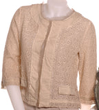 GIACCA BOLERO DONNA PIZZO MACRAME COTONE MARIA BELLENTANI 6903