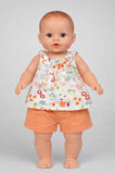 COMPLETO NEONATA ZIPPY COTONE CANOTTA FANTASIA PANTALONCINO ELASTICO COLORATO ART.ZBGAP0602-26007