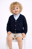 CARDIGAN NEONATO ZIPPY SCOLLO BOTTONI POLSINI FASCIA ART.ZBBAP0201-24027