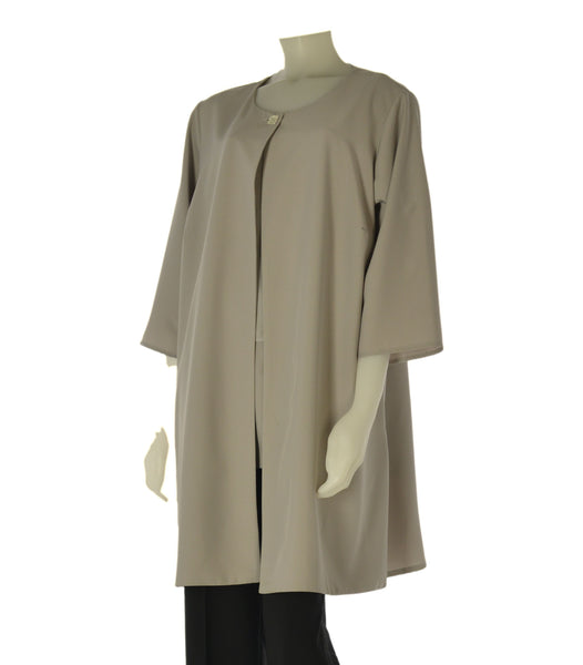 SPOLVERINO DONNA GIGLIOROSSO ELEGANTE GIROCOLLO BOTTONE TRE QUARTI LUNGO ART.26069