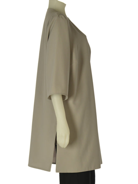 SPOLVERINO DONNA GIGLIOROSSO ELEGANTE GIROCOLLO BOTTONE TRE QUARTI LUNGO ART.26069