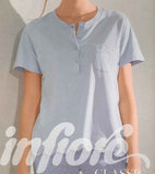PIGIAMA DONNA PURO COTONE PINOCCHIETTO POIS PIZZO INFIORE 654232