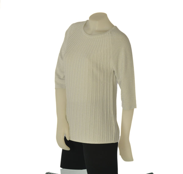 MAGLIA DONNA GAIA B. MANICHE 3/4 COSTINE LUREX VISCOSA ART. 269
