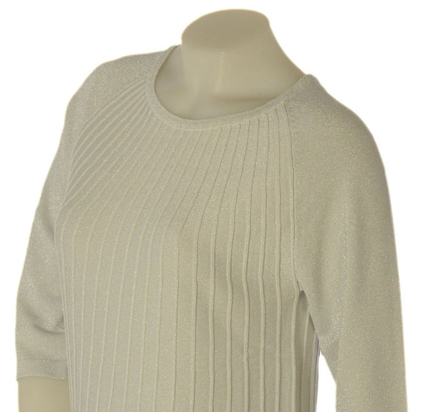 MAGLIA DONNA GAIA B. MANICHE 3/4 COSTINE LUREX VISCOSA ART. 269