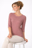 MAGLIA DONNA GAIA B. MANICHE 3/4 COSTINE LUREX VISCOSA ART. 269