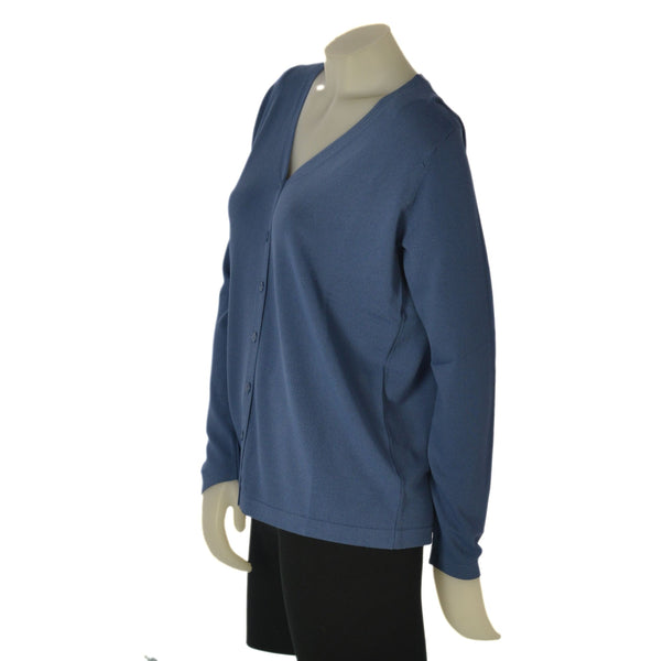 CARDIGAN DONNA GAIA SCOLLO V BOTTONI MANICA LUNGA PRATICO COMODO ART.272