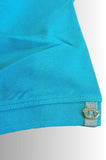 MAGLIA DONNA POLO VIRGINIA BLU PURO COTONE CON BOTTONCINI PARTICOLARI E SPACCHETTIO ART CROWN