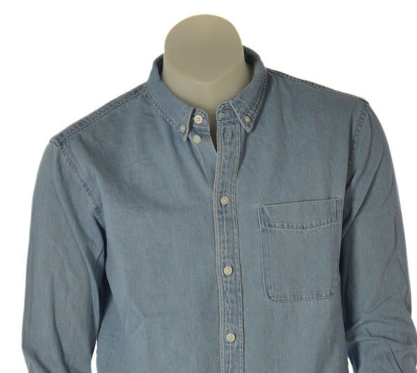 CAMICIA JEANS  UOMO ONLY & SONS BUTTON DOWN TASCHINO ART. 22036600