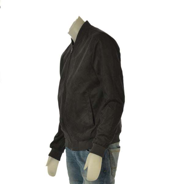 GIUBBETTO UOMO ONLY & SONS BOMBER ECOPELLE SCAMOSCIATA ZIP TASCHE ART. 22027463