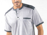 PIGIAMA UOMO RAGAZZO COTONE CORTO ESTATE RIGHE MARCA BIP BIP ART.4193