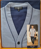 PIGIAMA UOMO FANTASIA APERTO MANICA CORTA PANTALONE LUNGO PURO COTONE BIPBIP ART.9350