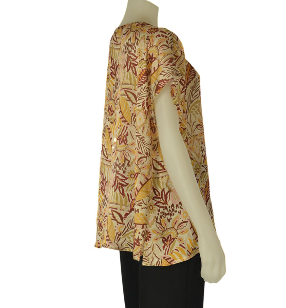 CASACCA DONNA ELISA CASTELLI CONFORMATA GIROCOLLO MEZZA MANICA FANTASIA SPACCHETTI LEGGERA PRATICA ART.140041