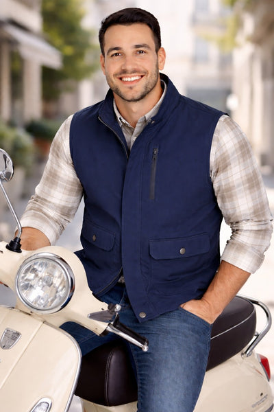 GILET UOMO SEA BARRIER ZIP BOTTONI TASCHE ART. NEW-JAZIO-05