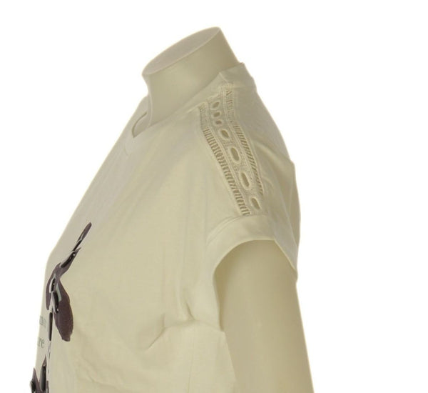 T-SHIRT DONNA TIFFOSI MANICA CORTA PIZZO STAMPA COTONE ART. 10065827
