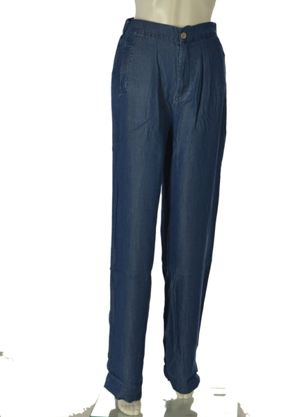 PANTALONE DONNA TIFFOSI DENIM LEGGERO PALAZZO ELASTICO TASCHE ZIP BOTTONE ART.10064602