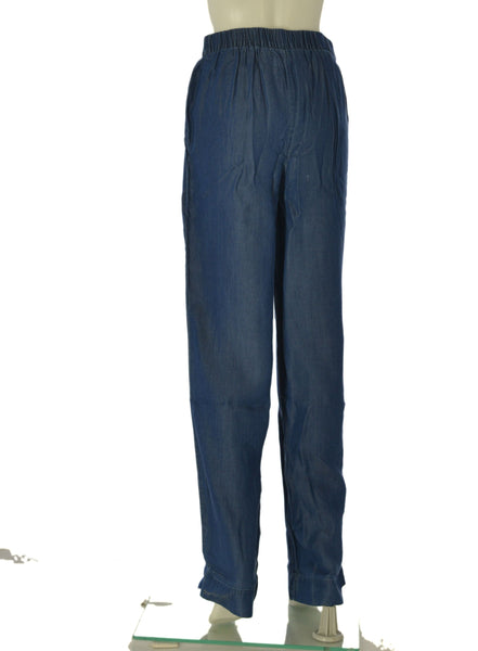 PANTALONE DONNA TIFFOSI DENIM LEGGERO PALAZZO ELASTICO TASCHE ZIP BOTTONE ART.10064602