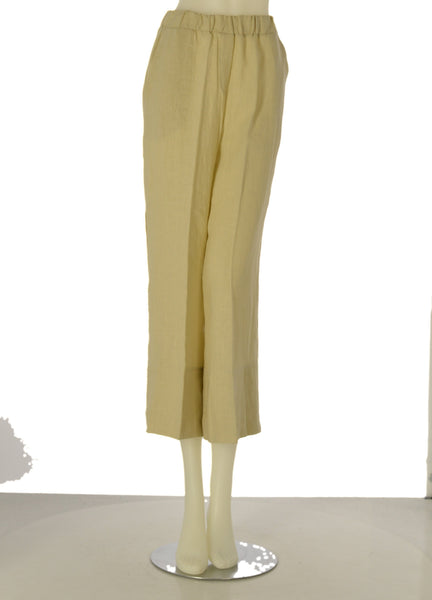 PANTALONI DONNA BARBARELLA LINO ELASTICO TASCHE TRE QUARTI LEGGERO ART.1075
