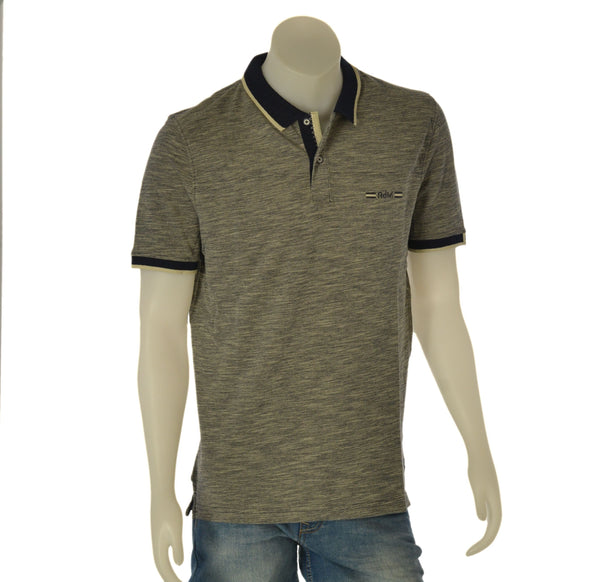 POLO UOMO RE DEL MARE MANICA CORTA PIQUE FIAMMATO COTONE ART. 94.6621