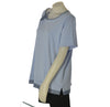 T-SHIRT DONNA GAIA CONFORMATA MEZZA MANICA GIROCOLLO LACCETTO SPACCHI FIAMMATA ART.503