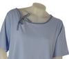 T-SHIRT DONNA GAIA CONFORMATA MEZZA MANICA GIROCOLLO LACCETTO SPACCHI FIAMMATA ART.503