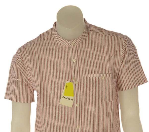 CAMICIA UOMO LOSAN MANICA CORTA COREANA TASCHINO LINO COTONE ART. LMNAP0102-26012