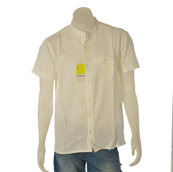 CAMICIA UOMO LOSAN COREANA MANICA CORTA LINO COTONE ART. LMNAP0102-24005