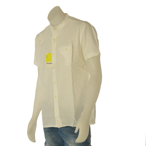 CAMICIA UOMO LOSAN COREANA MANICA CORTA LINO COTONE ART. LMNAP0102-24005