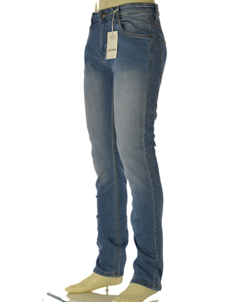 JEANS UOMO LOSAN ZIP BOTTONE TASCHE TASCHINO CHIARO SLIM ART.LMNAP0401_26001