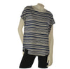 T-SHIRT DONNA RAGNO GIROCOLLOMANICA SCESA STONDATA RIGATA ART.DT13TJ