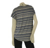 T-SHIRT DONNA RAGNO GIROCOLLOMANICA SCESA STONDATA RIGATA ART.DT13TJ