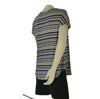 T-SHIRT DONNA RAGNO GIROCOLLOMANICA SCESA STONDATA RIGATA ART.DT13TJ