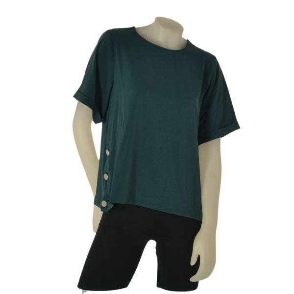 T-SHIRT DONNA TIFFOSI GIROCOLLO BOTTONE MEZZA MANICA SPACHETTI ART.10064619