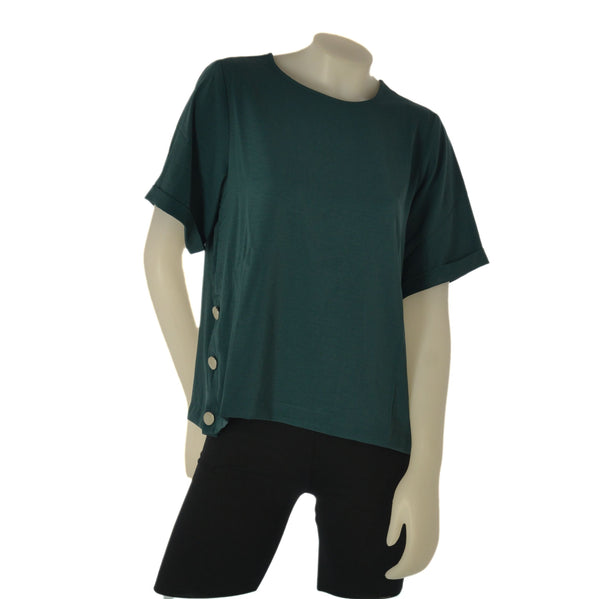 T-SHIRT DONNA TIFFOSI GIROCOLLO BOTTONE MEZZA MANICA SPACHETTI ART.10064619